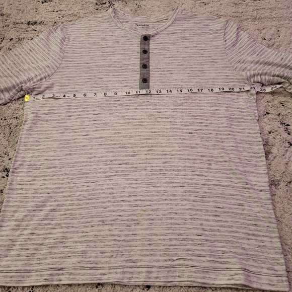 🆕️2 for 20🆕️Expess Mens Lightweight Cotton Henley Shirt Fitted Roll Up Sleeves - Picture 9 of 9